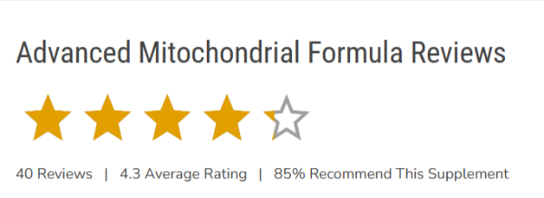 Advanced Mitochondrial Formula customer Ratings